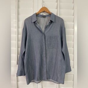 Vince Cotton/Wool Blend Blouse